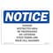 Signmission OSHA Notice Sign, 5" Height, 7" Width, Danger Restricted Area No Trespassing No Sign, Landscape OS-NS-D-57-L-10917 - alternate 1